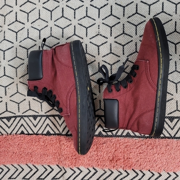 Dr. Martens Burgundy Combat Boots - Picture 12 of 15